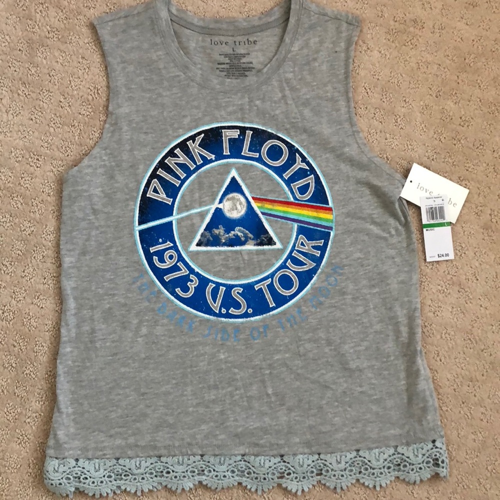 Pink Floyd Sleeveless Top, Size L